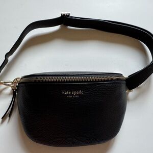 Kate Spade Black Pebbled Leather Crossbody Bag